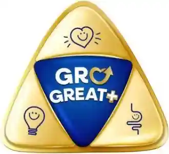 GroGreat+ logo segitiga